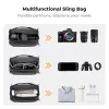 K&F Concept vízlepergető tárolótáska pánttal (kamera/Switch/GoPro/Insta360)