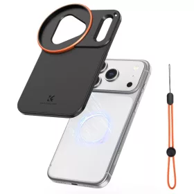   K&F Concept iPhone 17 Pro Max mágneses szűrőtartó (szűrő nélkül, 58mm menet)