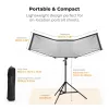 K&F Concept gyorsnyitható U alakú derítőlap 120×65cm, 4 az 1-ben, állvánnyal