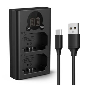   K&F Concept Sony NP-FZ100 Dupla Utazó Gyors-Töltő -USB-C (Type C) Sony FZ100 Charger