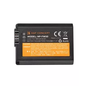   K&F Concept Sony NP-FW50 Akkumulátor 1100mAh -Sony FW50 battery