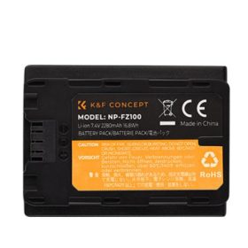   K&F Concept Sony NP-FZ100 Akkumulátor 2000mAh -Sony FZ100 battery