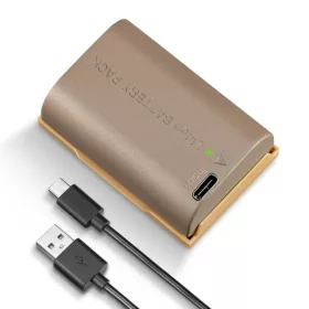   K&F Concept Canon LP-E6NH Akkumulátor 2250mAh -USB-C (Type-C) Canon LP-E6 Battery