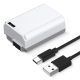 K&F Concept Sony NP-FW50 Akkumulátor 1100mAh -USB-C (Type-C) Sony FW50 Battery