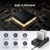 K&F Concept 3in1 Canon LP-E8 1200mAh Akkumulátor (2db) + LPE8 Utazó USB Töltő Kit