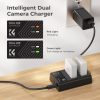 K&F Concept 3in1 Canon LP-E8 1200mAh Akkumulátor (2db) + LPE8 Utazó USB Töltő Kit