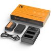 K&F Concept 3in1 Canon LP-E10 1200mAh Akkumulátor (2db) + LPE10 Utazó USB Töltő Kit