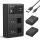 K&F Concept 3in1 Canon LP-E12 1200mAh Akkumulátor (2db) + LPE12 Utazó USB Töltő Kit