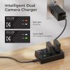K&F Concept 3in1 Canon LP-E12 1200mAh Akkumulátor (2db) + LPE12 Utazó USB Töltő Kit
