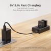 K&F Concept 3in1 Canon LP-E12 1200mAh Akkumulátor (2db) + LPE12 Utazó USB Töltő Kit