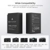 K&F Concept 3in1 Fujifilm NP-W126S 1300mAh Akkumulátor (2db) + NP-W126S Utazó USB Töltő Kit