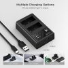 K&F Concept 3in1 Fujifilm NP-W126S 1300mAh Akkumulátor (2db) + NP-W126S Utazó USB Töltő Kit