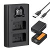 K&F Concept 3in1 Nikon EN-EL25 1600mAh Akkumulátor (2db) + EN-EL25A Utazó USB Töltő Kit