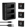 K&F Concept GoPro Hero 12/11/10/9 Akkumulátor 1730mAh + Töltő Szett