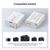 K&F Concept LP-E17 Kamera Akkumulátor - 1040mAh - USB-C - 2db