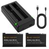 K&F Concept Insta 360 X4 Akkumulátor 2350 mAh + Töltő