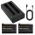 K&F Concept Insta 360 X4 Akkumulátor 2350 mAh + Töltő
