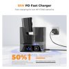 K&F Concept Canon LP-E6NH Dupla Töltő – 18W-os gyors, kettős, hordozható akkumulátortöltő