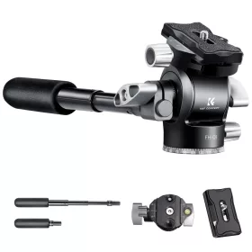   K&F Concept Hidraulikus CNC Videó-Állványfej - Hydraulic-head (Gyorskioldó-val)