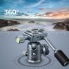K&F Concept 26mm 360°-Panoráma Gömb Állványfej - Ballhead (Gyorskioldó-val) -Szürke