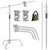 K&F Concept Acél C-Stand Fotó/Stúdiófény Állvány - 330cm
