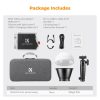K&F Concept PL-60B COB 60W  Fotó-Stúdiólámpa Kit-4500mAh 60W