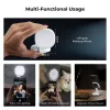 K&F Concept mágneses telefon LED-lámpa sminktükörrel, összecsukható (3000–6500K, fehér)