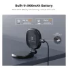 K&F Concept mágneses telefon LED-lámpa sminktükörrel, összecsukható (3000–6500K, fekete)