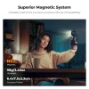 K&F Concept mágneses telefon LED-lámpa sminktükörrel, összecsukható (3000–6500K, fekete)