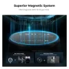 K&F Concept mágneses telefon LED-lámpa sminktükörrel, összecsukható (3000–6500K, fekete)