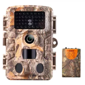   K&F Concept 1080p/ 24MP Vadász-Kamera -120° Éjjel-látó Mozgásérzékelő 0.2s IP66 Wildlife Camera (Holtfa)