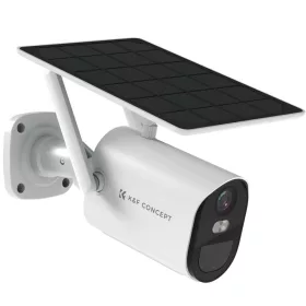   K&F Concept 2K AI Biztonsági-Kamera -4G 1080p IP66 Napelemes 7.800mAh Security Camera (Fehér)
