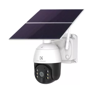   K&F Concept 2K Biztonsági-Wifi-s Kamera 355° 1080p IP66 Napelemes 28.800mAh Security Camera (Fehér)