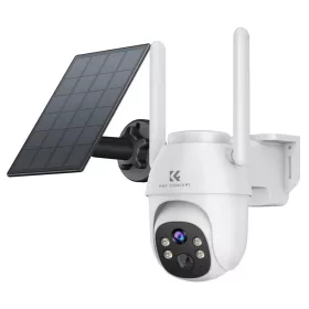   K&F Concept 4G LTE Biztonsági-Kamera - 2K IP66 Napelemes IR 9600mAh Security Camera (Fehér)