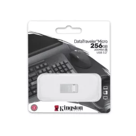 Kingston Pendrive 256GB DataTraveler Micro USB 3.2 (ezüst)