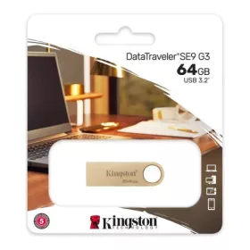 Kingston Pendrive 64GB DataTraveler SE9 USB 3.2 (arany)