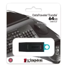 Kingston Pendrive 64GB DataTraveler Exodia USB 3.2 (fekete)