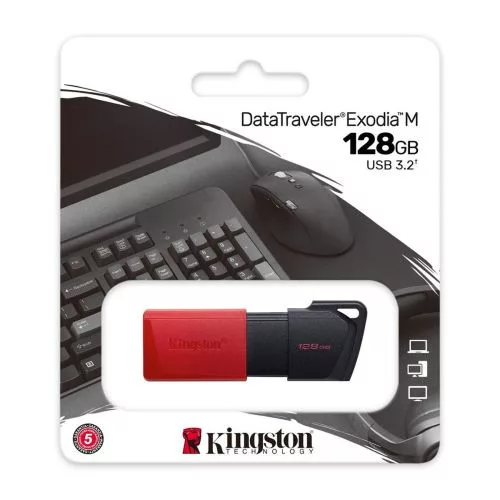 Kingston Pendrive 128GB DataTraveler Exodia M USB 3.2 (fekete)