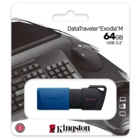   Kingston Pendrive 64GB DataTraveler Exodia M USB 3.2 (fekete)