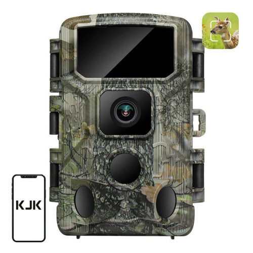 KJK 1920x1080p 48MP WIFI Vadász-Kamera - Éjjel-látó 0,05S IP66 Wildlife Camera