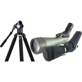   Kowa TSN-99A Prominar csomag – 30–70x zoom, neoprén tok, Sirui R-3213X karbon állvány és VH-10X videós fej