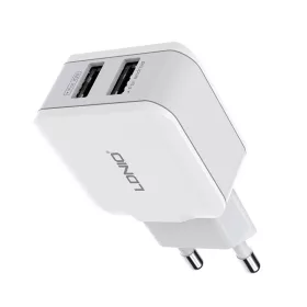 LDNIO 12W (Fehér) Fali Töltő, 2 USB Port (A2202 EU)