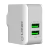 LDNIO 2 USB-s Fali Töltő /USB-C Kábel(A2203-Type-C)