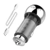 LDNIO Autós USB És USB-C Töltő MicroUSB Kábellel (C1-Micro)