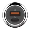 LDNIO Autós USB És USB-C Töltő + USB-C Kábel (C1-Type-C-Type-C)