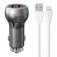 LDNIO 2 USB Autós Töltő /Lightning Kábel(C503Q-Lightning)