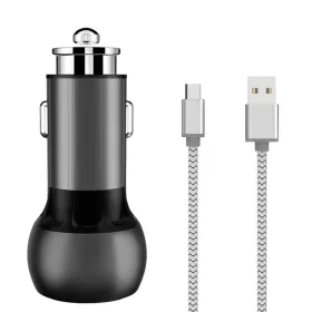 LDNIO 2 USB Autós Töltő MicroUSB Kábellel (C503Q-Micro)
