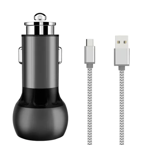 LDNIO 2 USB Autós Töltő /USB-C Kábel(C503Q-Type-C)