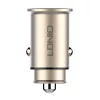LDNIO Autós USB És USB-C Töltő /Lightning Kábel(C506Q-Lightning)