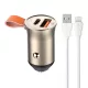 LDNIO 30W USB És USB-C Autós Töltő /Lightning Kábel(C509Q-Lightning)